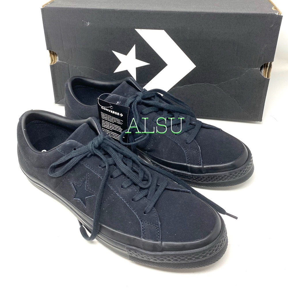 Converse One Star Suede Low Top Black Men Sneakers - Picture 9 of 9